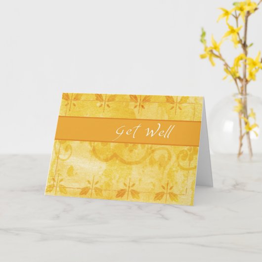 Gold Karte (Gelbe Blume)