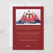 Gold Katholische Madonna & Kind Foto Weihnachten (Rückseite)