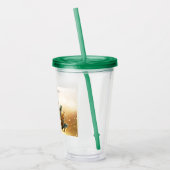 Gold Kerzen Weihnachtsfeiertag Acrylic Tumbler Acryltrinkbecher (Links)