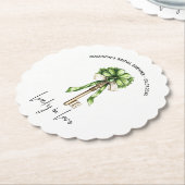 Gold Key Clover Bridal Shower Personalized  Untersetzer (angewinkelt)