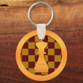 Gold King Chess Piece Schlüsselanhänger (Vorderseite)