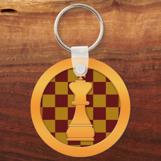 Gold King Chess Piece Schlüsselanhänger (Vorderseite)