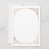 Gold King of Diamonds Game Night Play Card Einladung (Rückseite)