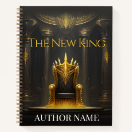 Gold King Throne Book Cover Inspiration Notebook Notizblock