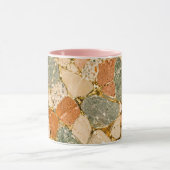 Gold Kintsugi Terrazzo Morgenkaffeetasse Geschenk Tasse (Zentrum)