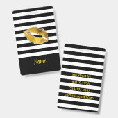 Gold Kiss Gepäcksmarke/Abzeichen Ausweis (Vorder- & Rückseite)