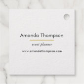 Gold Kiss Lips Geschenkanhänger (Rückseite)