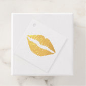 Gold Kiss Lips Geschenkanhänger (Mit Box)