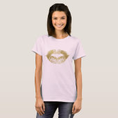 Gold Kiss Lips T-Shirt (Vorne ganz)