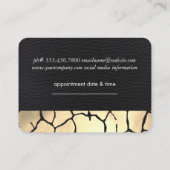 Gold Kiss Luxe Ernennung Terminkarte (Rückseite)