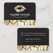 Gold Kiss Luxe Ernennung Terminkarte (Vorne/Hinten)