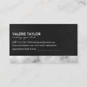 Gold Kiss Make up Marble Luxe Ernennung Terminkarte (Rückseite)