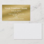 Gold-Klasse-Visitenkarte Visitenkarte (Vorne/Hinten)