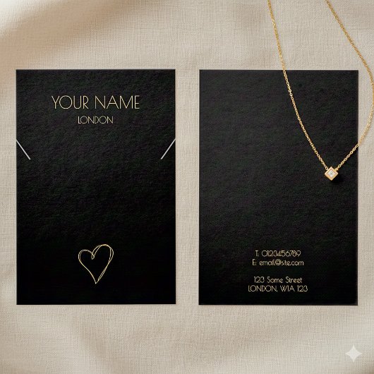 Gold kleine Herz-Halskette oder Armband-Grafikkart