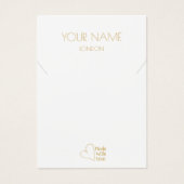 Gold kleine Herzklammer, Armband-Display-Karte (Vorderseite)