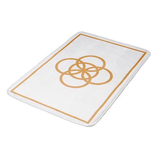 Gold Knot Badematte (Schrägansicht)