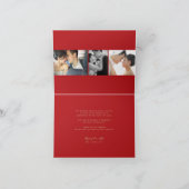 Gold Knot Gewerkschaft Doppeltes Glück Chinesische Dankeskarte (Innenseite)