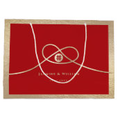 Gold Knot Gewerkschaft Doppeltes Glück Chinesische Große Geschenktüte (Rückseite)