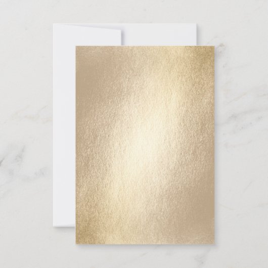 Gold Knot Gewerkschaft Doppeltes Glück Chinesische RSVP Karte (Rückseite)