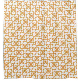 Gold Knot Pattern Duschvorhang