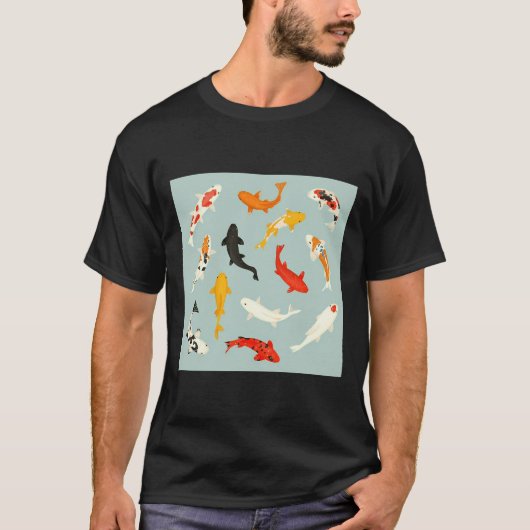Gold Koi Fish T-Shirt (Vorderseite)