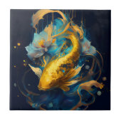 Gold Koi: Fliese (Vorderseite)