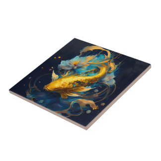 Gold Koi: Fliese