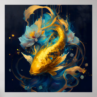 Gold Koi: Poster