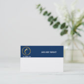 Gold Kokopelli Logo Business Card Visitenkarte (Stehend Vorderseite)
