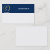 Gold Kokopelli Logo Business Card Visitenkarte (Vorne/Hinten)