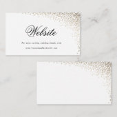 Gold Konfetti Imitate Folie Hochzeitskarte Begleitkarte (Vorne/Hinten)