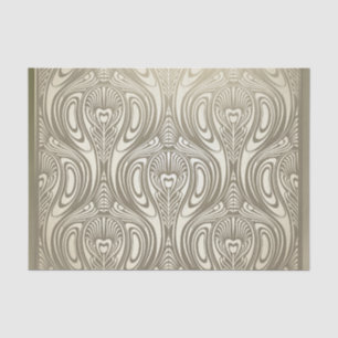 Gold, Kunst nouveau, Deko, Weiß, Chic, elegant, Seidenpapier
