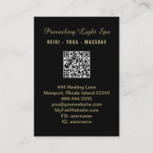 *~* Gold Künstlerisch Rainbow Tropfen Crystals AP9 Visitenkarte (Rückseite)