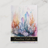 *~* Gold Künstlerisch Rainbow Tropfen Crystals AP9 Visitenkarte (Vorderseite)