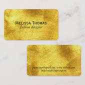 Gold | Künstlerisch Visitenkarte (Vorne/Hinten)