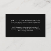 Gold Künstlerische Ausdrucksfähigkeit Visitenkarte (Rückseite)