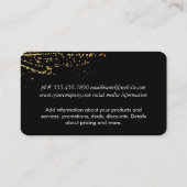 Gold Künstlerische Ausdrucksfähigkeit Visitenkarte (Rückseite)