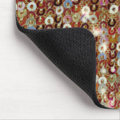 Gold Kupfer Glitzer Pailletten Muster Mousepad (Ecke)