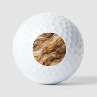 Gold-Kupfer-Wellen abstrakt gemusterte Leggings Golfball