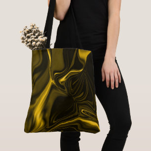 Gold Kurven oder Wellen, tiefgelb oder dunkel... Tasche