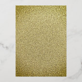 Gold Lace Bridge Dress Brautparty Folieneinladung (Rückseite)