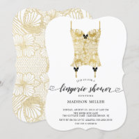 Gold Lace Corset Bridal Lingerie Dusche