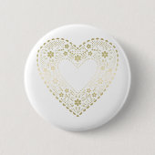 Gold Lace Heart Button (Vorderseite)