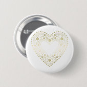 Gold Lace Heart Button (Vorne & Hinten)