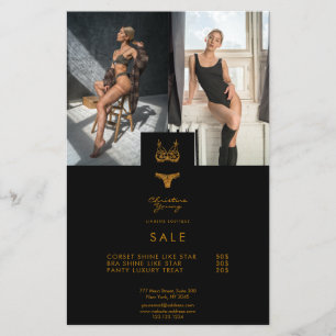Gold Lace Wäsche Boutique 2 Foto-Preisprospekt Flyer