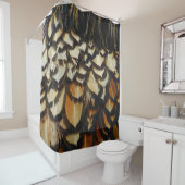 Gold Laced Wyandotte Chicken Feather Duschvorhang (Beispiel)