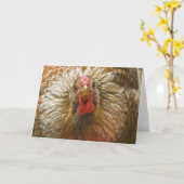 Gold Laced Wyandotte Hen Karte (Gelbe Blume)