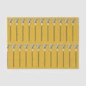 Gold Lacrosse Sports Seidenpapier (Vorderseite)