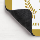 Gold Lady Justice Logo Mousepad (Ecke)