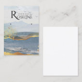 Gold Landscape Paint Soft Juwelendisplay Visitenkarte (Vorne/Hinten)